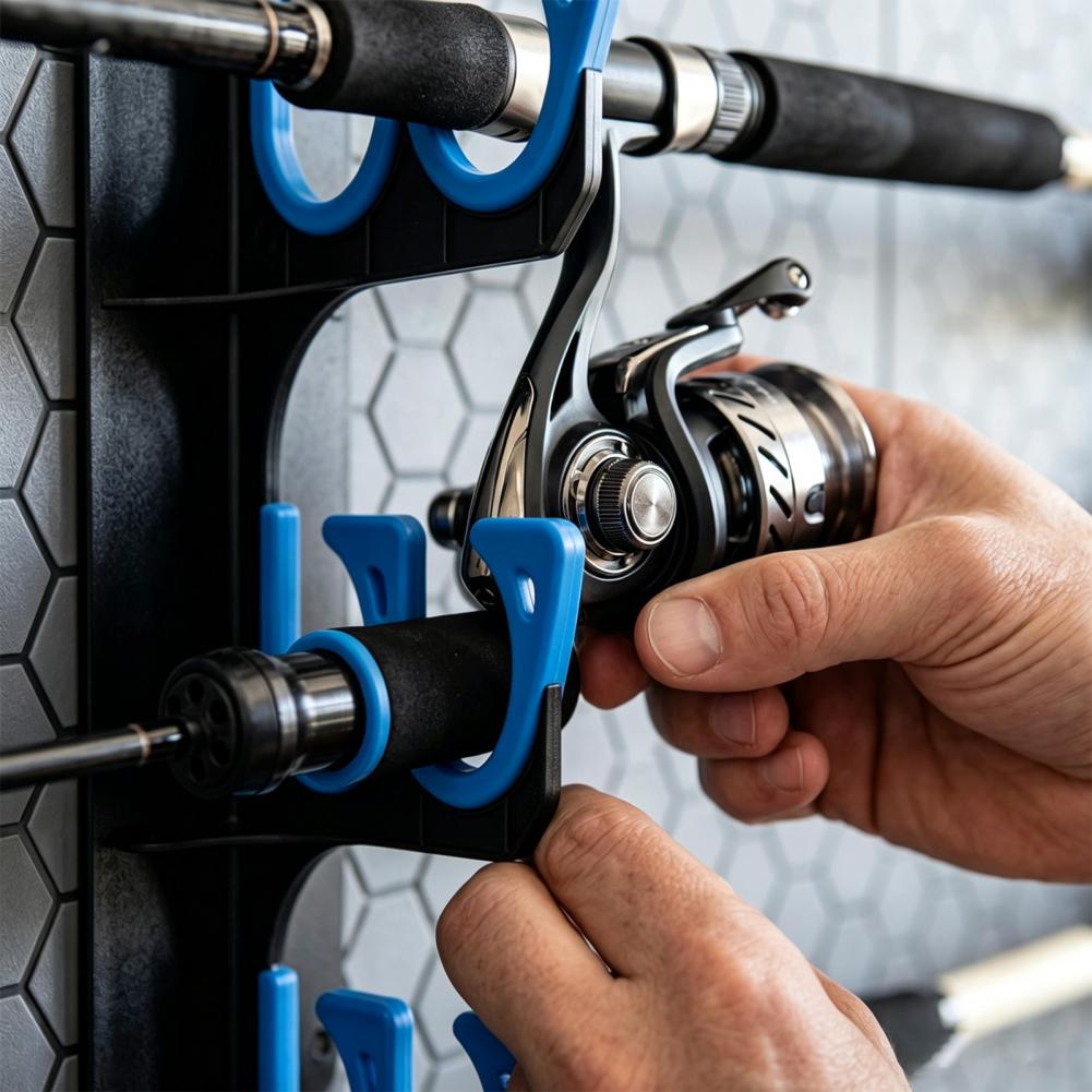 Uchwyt ścienny na wędki, zesta – Fishing Rod Rack recenzja i cena