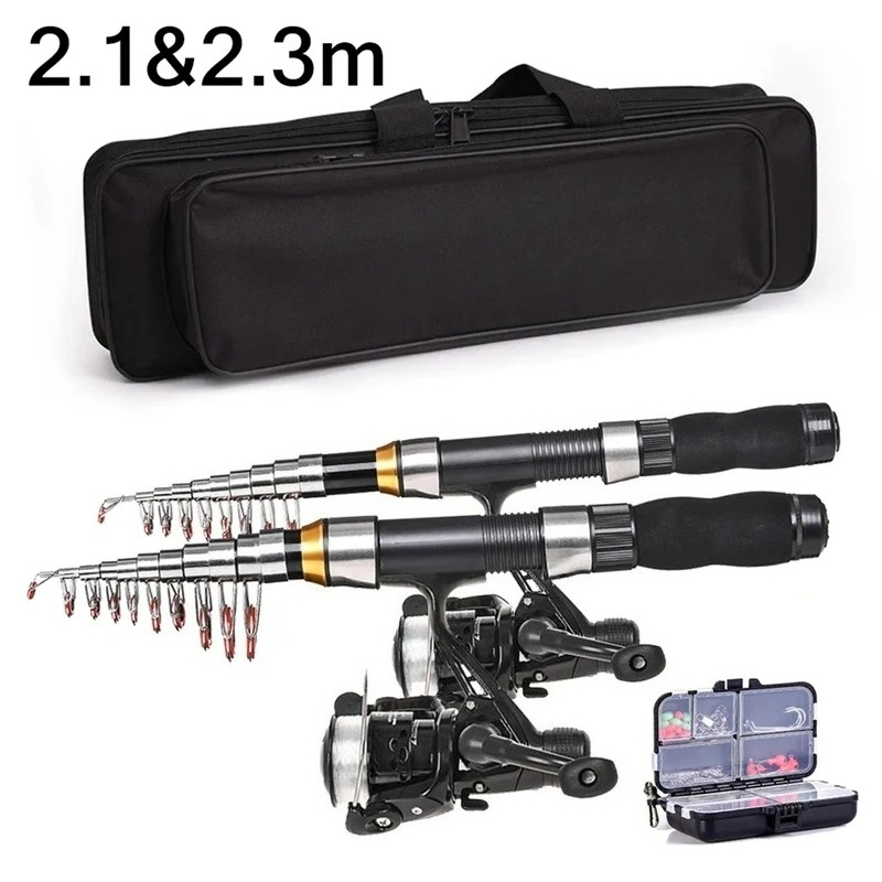 BRAVMAK 2.1/2.3 m Teleskopowy  – Fishing Rod Combo recenzja i cena